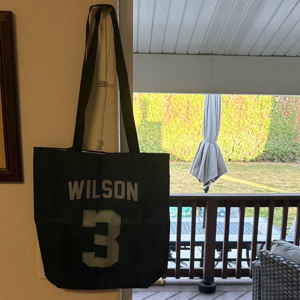 Wilson Black and Green Tote Bag